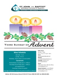 Third Sunday of Advent