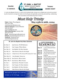 Mosty Holy Trinity May 26, 2024 Bulletin